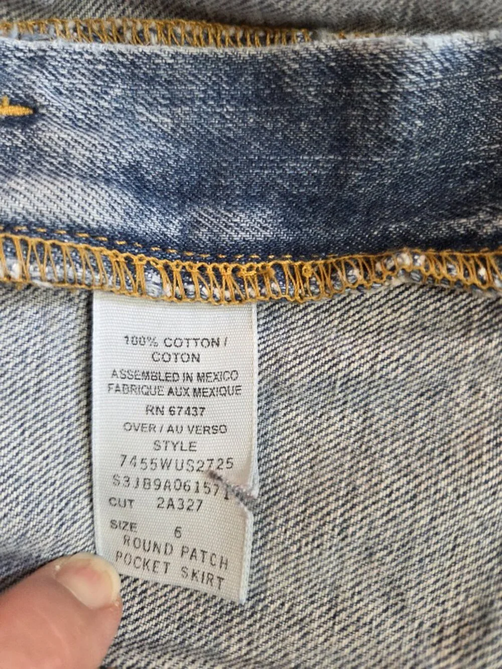 Vintage Ralph Lauren Polo Jeans Co. Denim Column Maxi Skirt Size 6